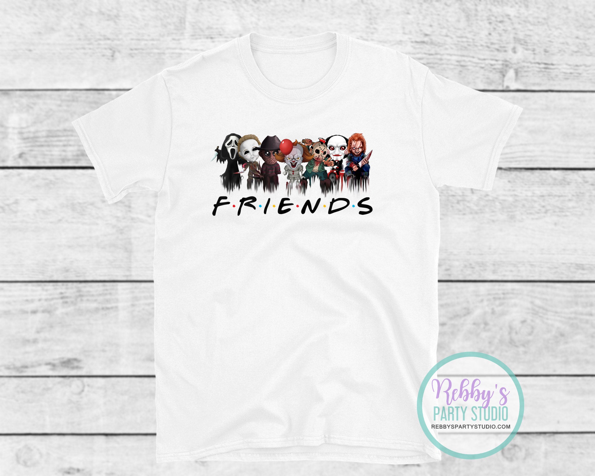 T shirt friends horreur outlet